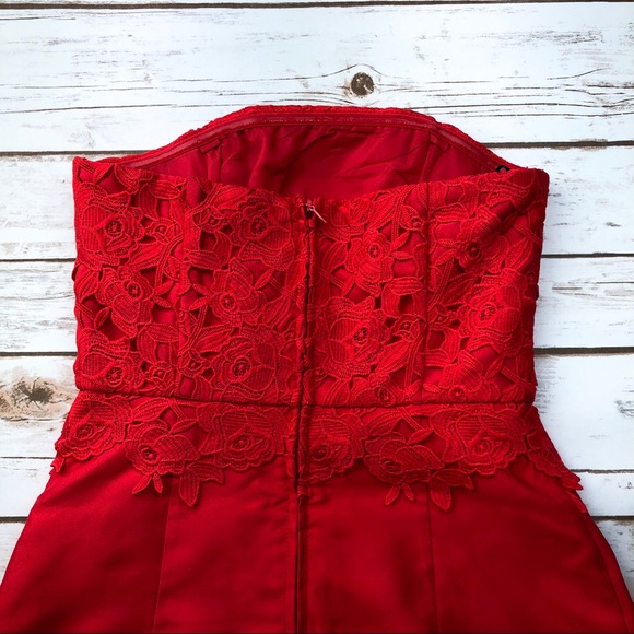 NWT red H&M dress sz 4 - Picture 3 of 4